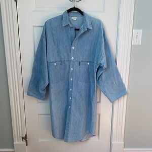 Light Blue Denim Shirt Dress